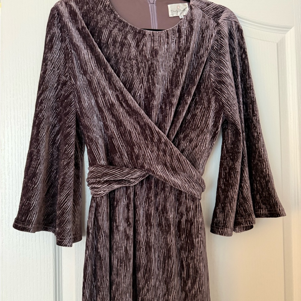 Dainty Jewells Plum Long Sleeve Dress - Picture 4 of 6